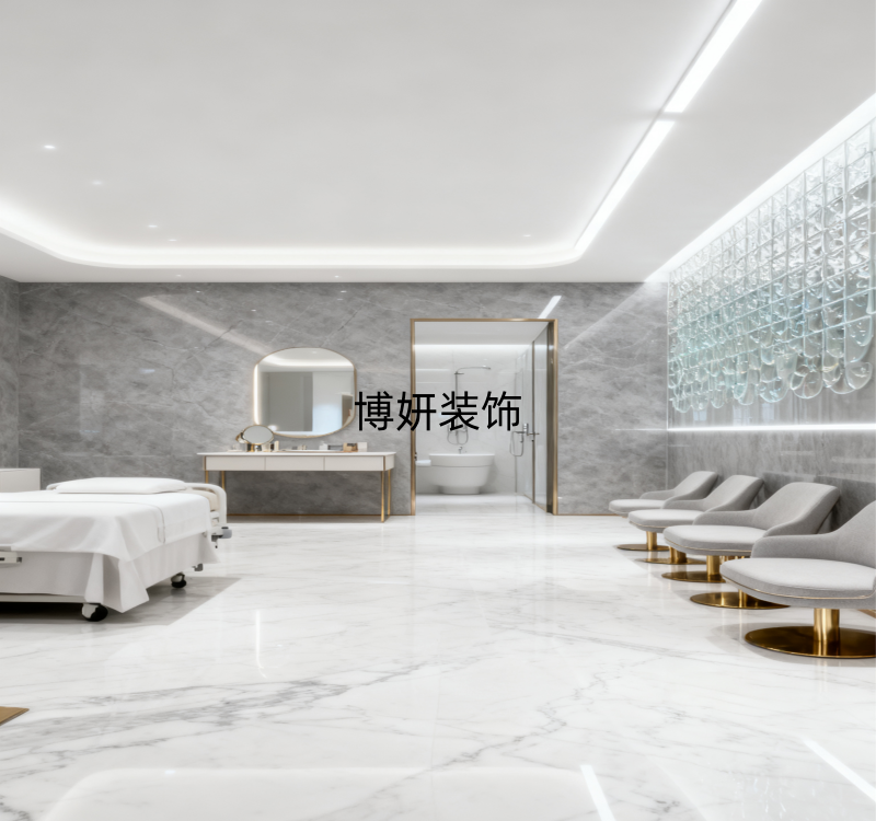 合肥美容机构装修设计|把「高级感」藏进每一寸疗愈里