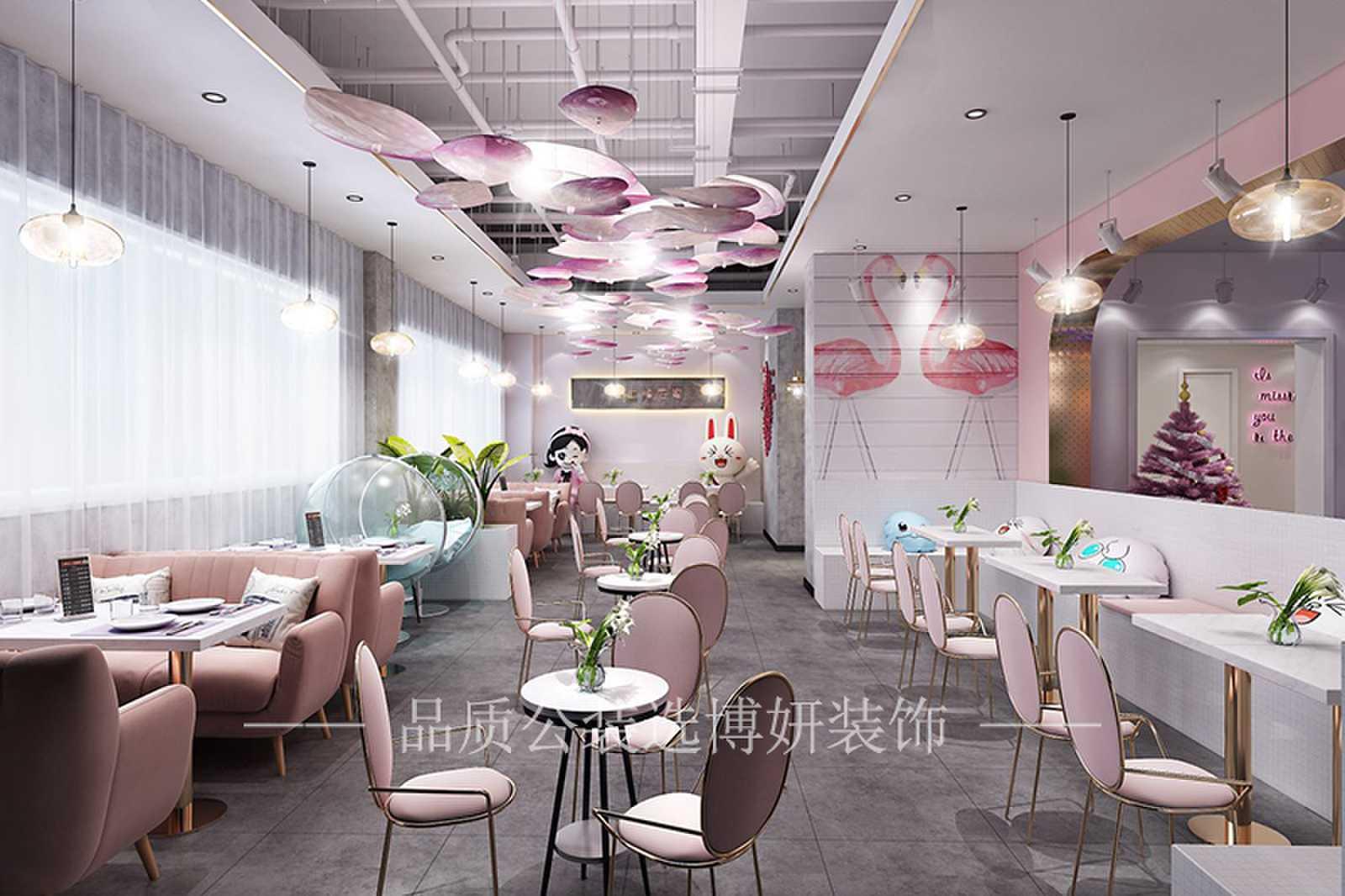 烘焙店装修效果图来自于博妍装饰，选择博妍选择放心