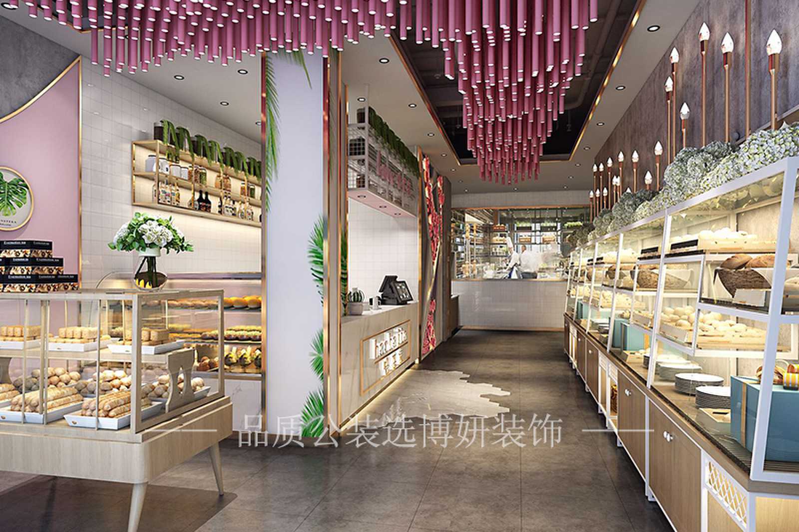 合肥烘焙店装修效果图,烘焙店装修设计,合肥烘焙店设计