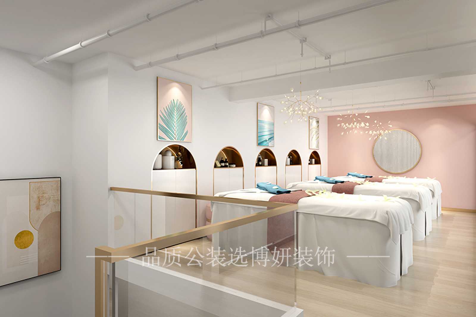 美容院装修效果图,美容院装修设计,合肥美容院设计