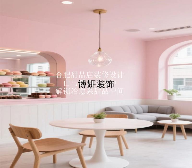 合肥甜品店装修设计 | 白与粉的交织中 解锁治愈系甜品空间