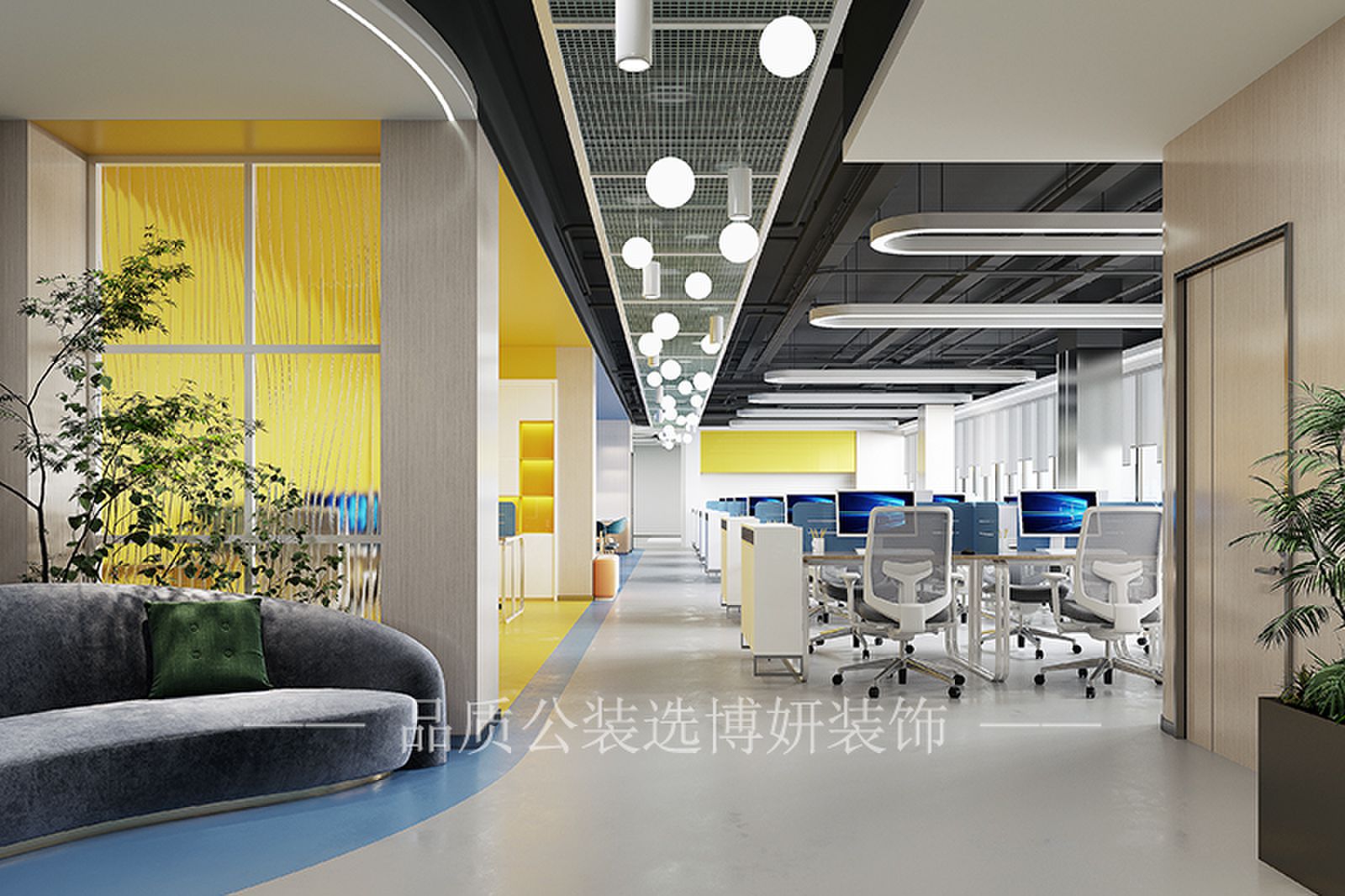 合肥办公室装修效果图,办公室装修设计,合肥办公室设计