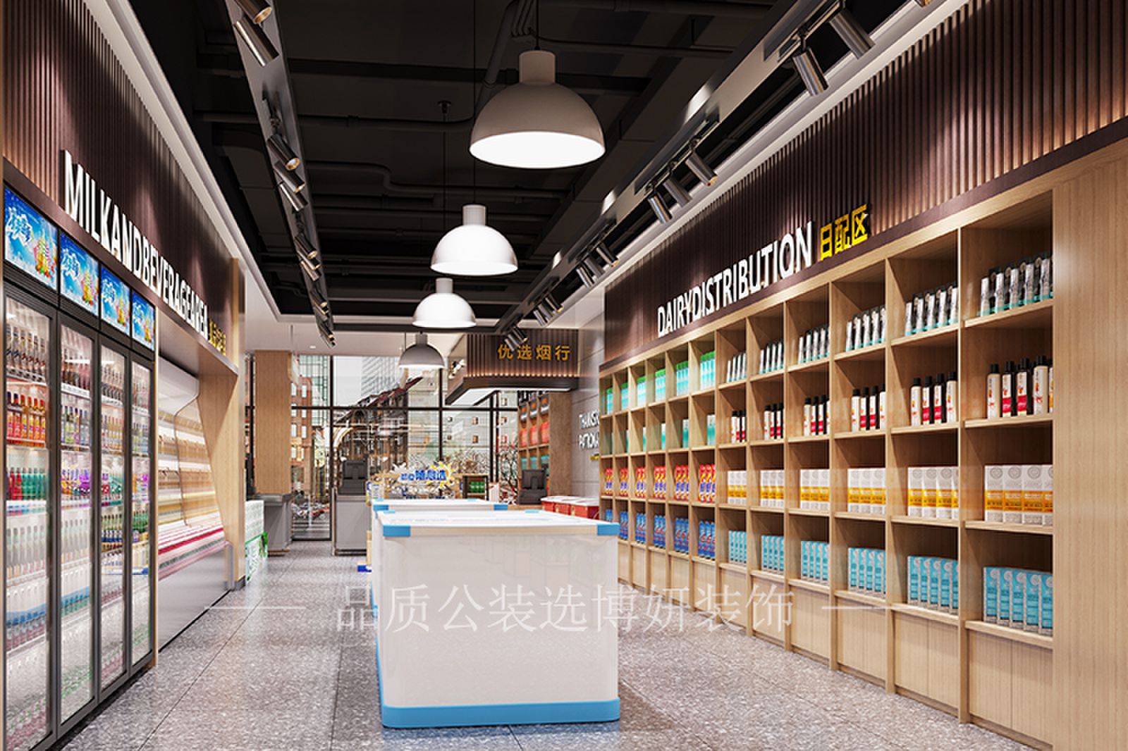 合肥超市装修效果图,超市装修设计,合肥超市设计