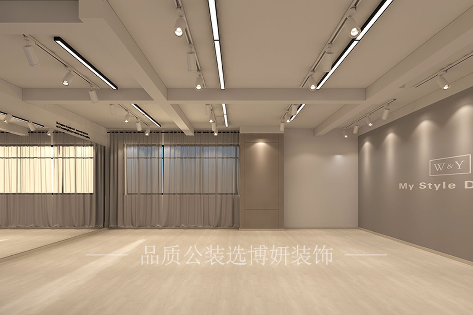 合肥舞蹈房装修效果图,舞蹈房装修设计,合肥舞蹈房设计