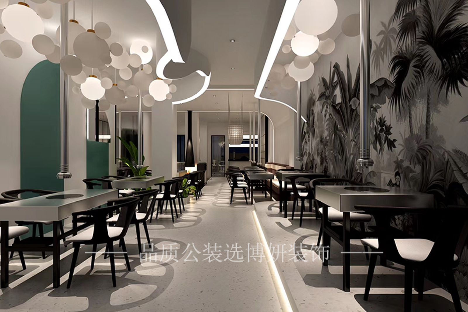 合肥烤肉店装修效果图,烤肉店装修设计,合肥烤肉店设计