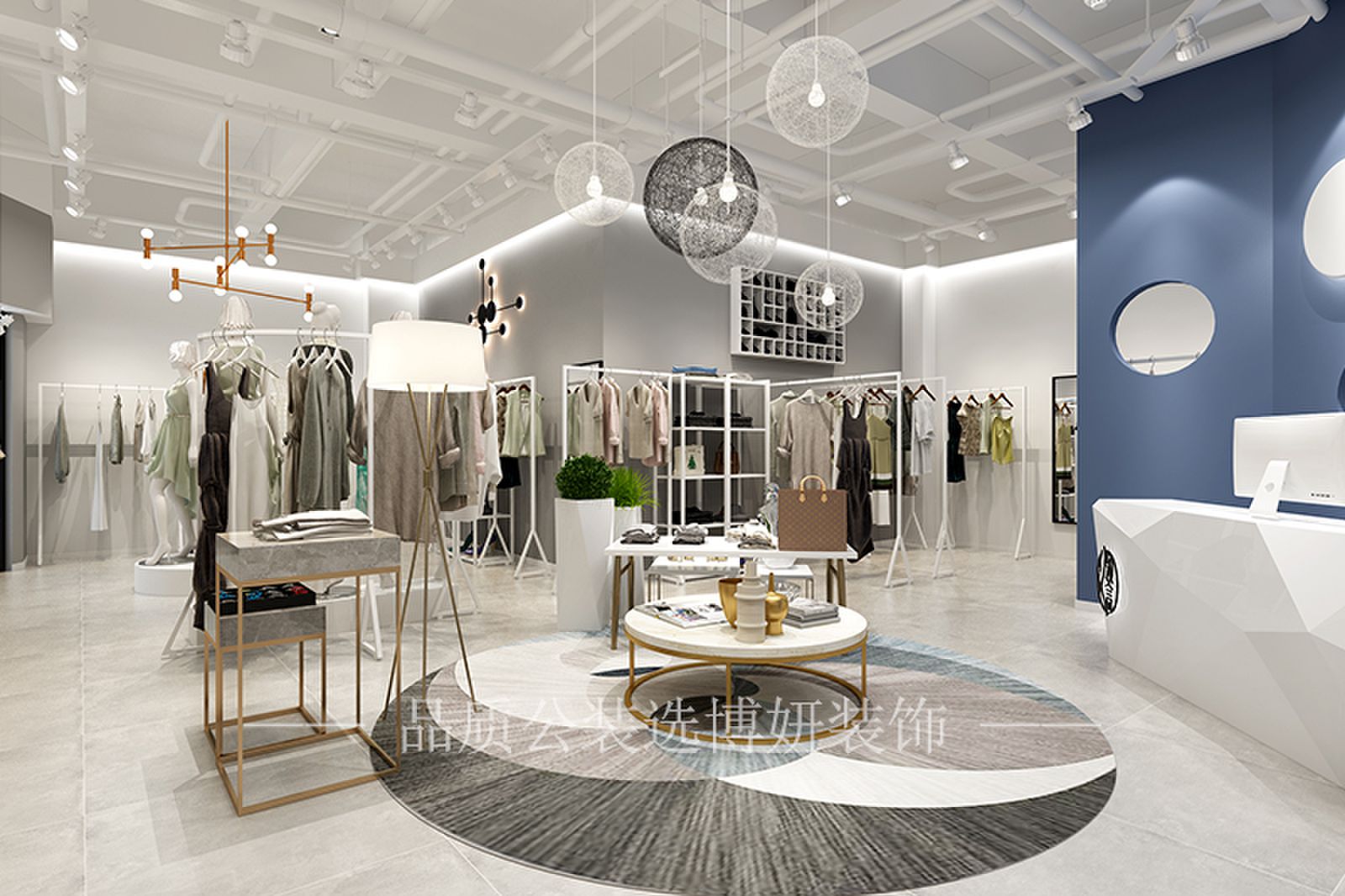 合肥服装店装修效果图,服装店装修设计,合肥服装店设计