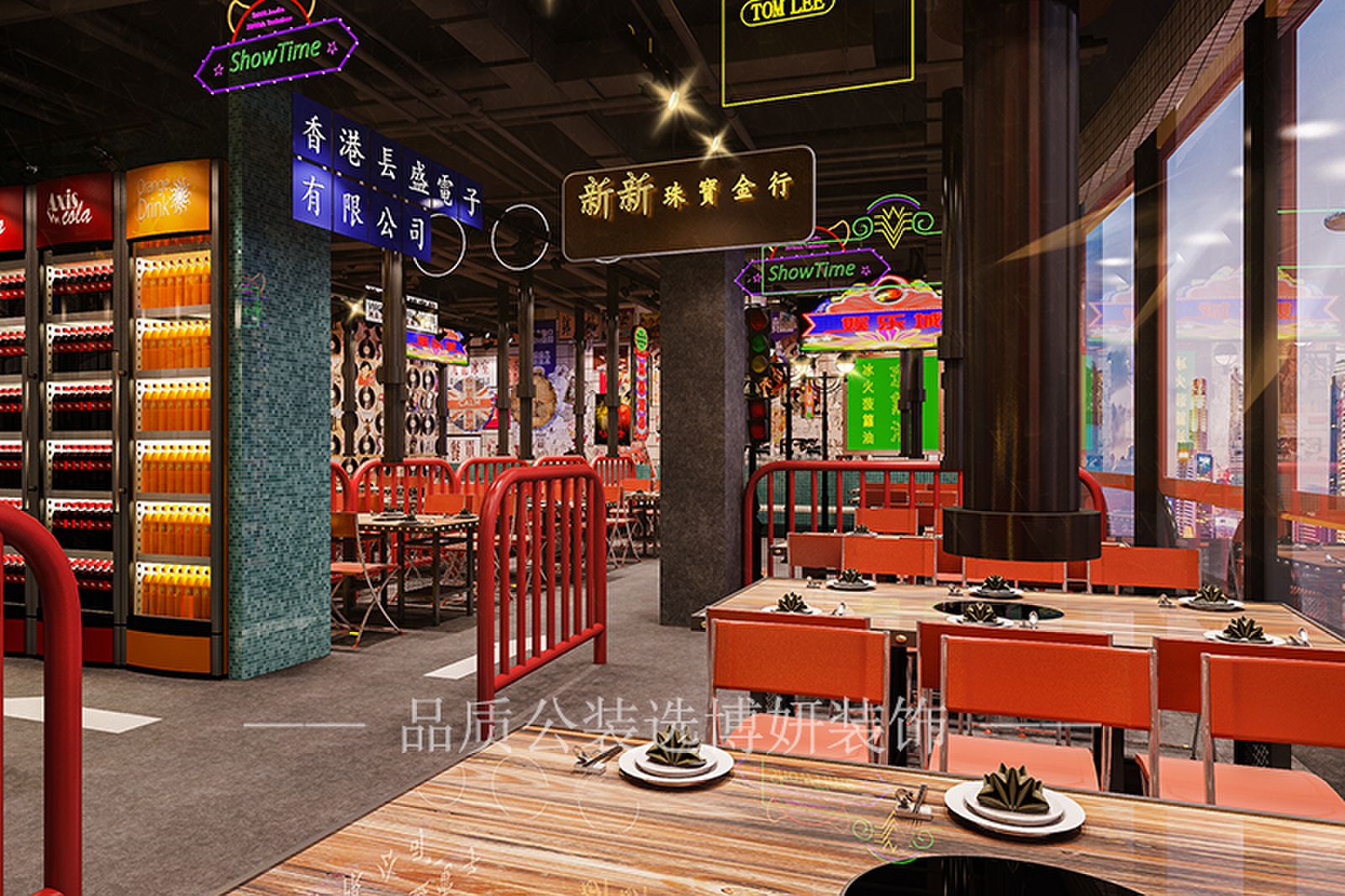 合肥烧烤店装修效果图,烧烤店装修设计,合肥烧烤店设计