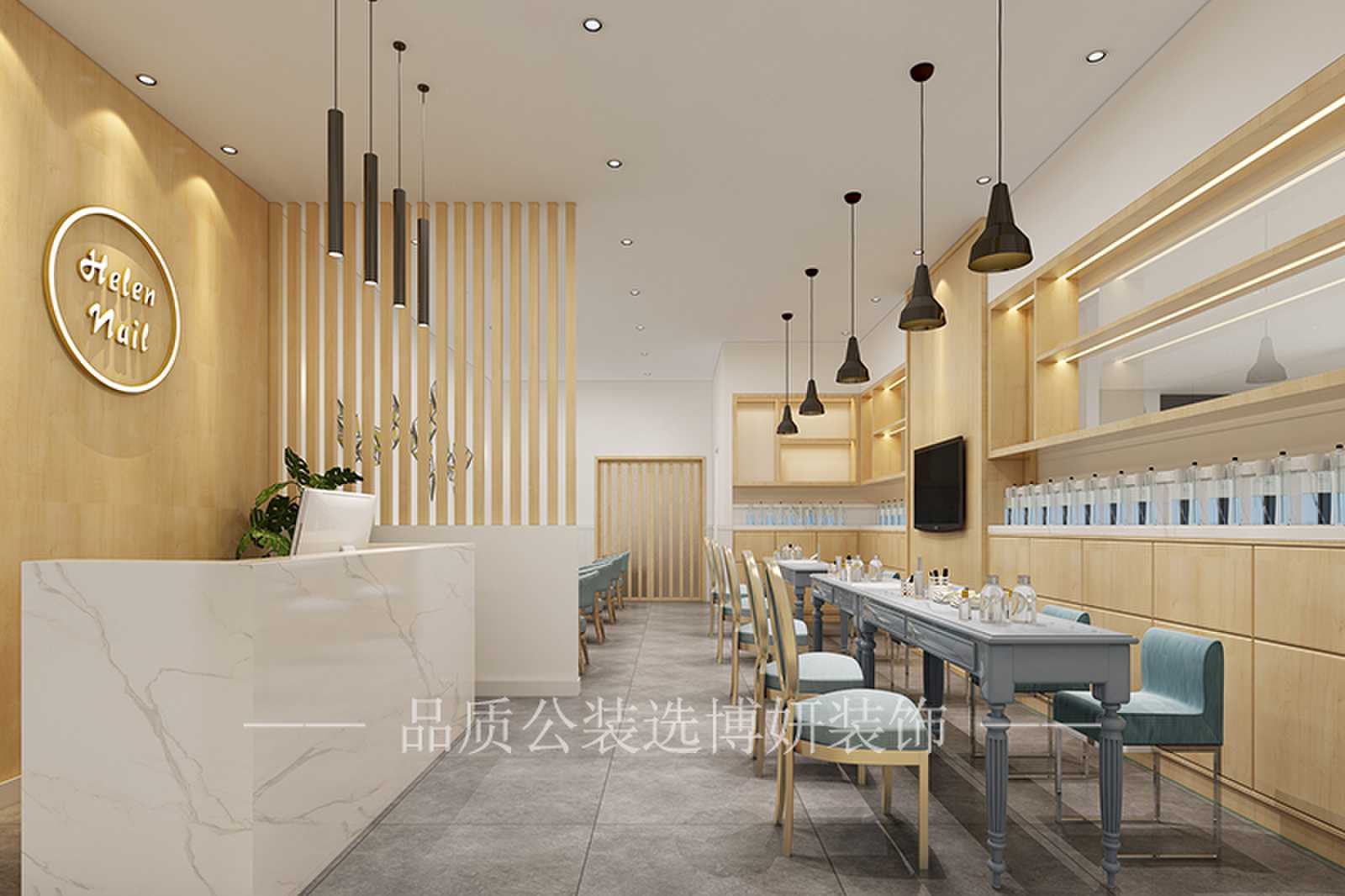 合肥美甲店装修效果图,美甲店装修设计,合肥美甲店设计