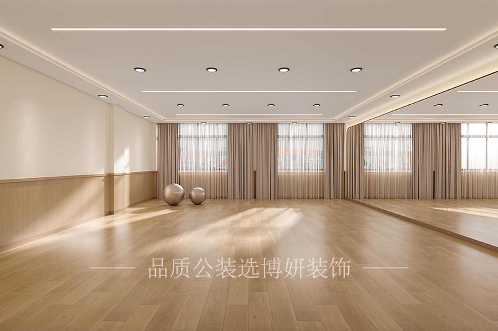 合肥舞蹈房装修效果图,舞蹈房装修设计,合肥舞蹈房设计
